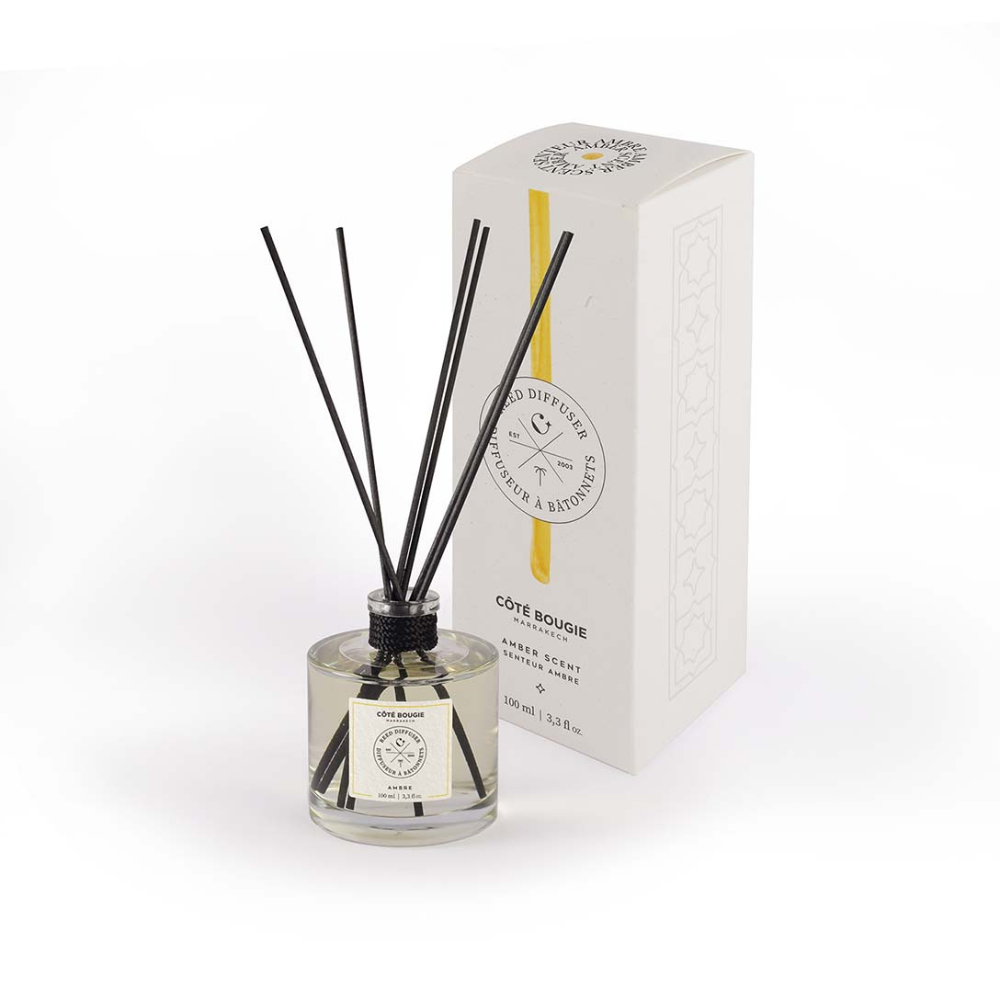 Diffuseur de parfum bâtonnets Ambre Côté Bougie Marrakech Maison Z